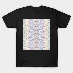 Moroccan Tile Mosaic in rainbow Colors Pattern T-Shirt